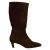 Manfield – Dames – Bruine suède laarzen –