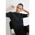 TRENDYOLMİLLA Dames Grijs Geborduurd Kort Regular fit Blouses