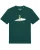 Watapparel Shirt ‘Alien on a paper plane’  donkergroen / gemengde kleuren