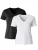 C&City Shirt  zwart / wit