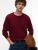 Tommy Hilfiger Tommy Hilfiger Pullover Pima Org Cotton/Cashmere Crew Neck Burgundy  2XL