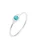 ELLI Ring ‘Evil Eye’  turquoise / zilver