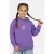 Little Cars hoodie met backprint paars
