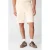 Shoeby regular casual short lichtgeel met ingebreid patroon
