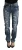 Versleten Denim Jeans Recht Model