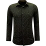 Gentile Bellini Overhemden lange mouw met slim fit bruin
