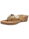 LAZAMANI Teenslipper  beige / camel / grijs / wit