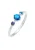 ELLI Ring ‘Opal’  blauw