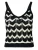 KOROSHI Gebreide top  zwart / offwhite