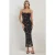 Geprinte Bodycon Maxi Jurk