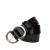 Legend leren riem zwart