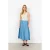 Soyaconcept A-lijn rok blauw