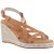 Hush Puppies Jenny Espadrille Wedge Suède Dames Tan Hakken