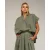 Oversized korte mouwen top met plooien