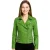 Dames leren appelgroene Brando bikerjack – Constantia