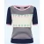 Jolene Cherries trui in marineblauw