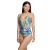 Damesbadpak met V-hals en open rug W260676