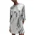 AllSaints Opal Logo Dress Silver/black