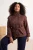 TRENDYOLMİLLA Dames Bruin Effen Oversized Grote maten Trenchcoats