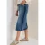 Cecil Dames Denim rok met galonstrepen in Blauw