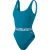 Speedo Eendelig zwempak met open rug voor dames (Groen)