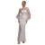 Damesjurk Goddiva Organza Maxi