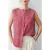 French Connection Bernice Slvless Henley Tank Sea Pink