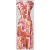 milano italy Midi-jurk in allover-look met V-hals