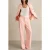 Reiss Wide Leg Suit Trouser Pink