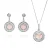 Orphelia ‘Rivera’ Dames 925 Zilveren Set: Ketting-Hanger + Oorbellen – Zilver SET-7481/PC