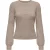 Only Onlkatia ls structure o-neck pull cc knt zand