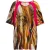 Bedrukte Stretch Jersey Top met Vleermuismouwen Plus Size