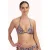 Cyell voorgevormde triangel bikinitop zwart/ecru/roze