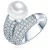 Valero Pearls Ring  zilver / transparant / parelwit
