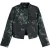 Scotch & Soda Floral Jacquard Cropped Blazer Nieuw Blossom Print Park Gree