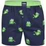Happy Shorts X heren wijde boxershort met binnenbroek kikker print