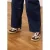 Manfield leren sneakers wit/bruin