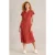 White Stuff Ellie Linen Jersey Dress Red Multi