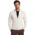 Blue Industry vest creme effen hoge hals
