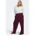 ONLY CARMAKOMA Carcayla Pant Swt Jrs gestreepte casual broek Plus Size – donkerrood