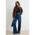 TRENDYOLMİLLA Dames Donkerblauw Effen Wijde pijp Hoge taille Jeans