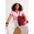 Trendyol Curve Dames Roze Effen Kort Getailleerd Grote maten T-shirts