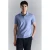 Mango Man slim polo blauw