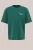 WE Fashion – Heren loose-fit heavyweight T-shirt met embroidery en print – Loose fit – Groen – Katoen –