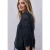 Street One Dames Shirt met geperforeerde mouwen in Blauw