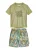 PLAYSHOES UV-bescherming ‘Wave’  azuur / olijfgroen / lichtgroen / wit