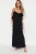 TRENDYOLMİLLA Dames Zwart Bloemen Maxi Mouwloos Strandkleding Recht Strandjurken