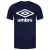 Umbro Korte Mouw Crew Neck Navy Blauw Heren Groot Logo T-shirt 65352U Y70
