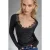 Lace Gedetailleerde V-hals Blouse