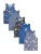 Next Shirt  nachtblauw / saffier / enziaan / geel